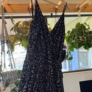 Kaileigh Black and White Maxi Dress